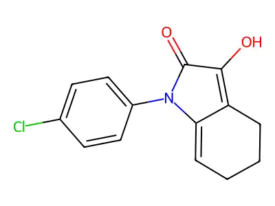 1-(4-Chlorophenyl)-3-hydroxy-2,4,5,6-tetrahydro-2-indolone structure