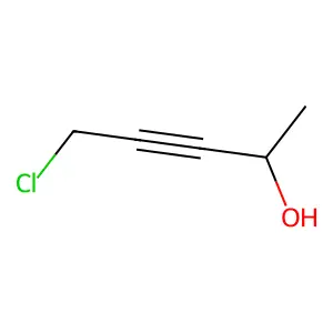 3-Pentyn-2-ol, 5-chloro- structure