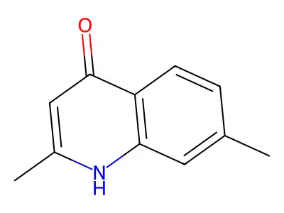 2,7-Dimethylquinolin-4-OL structure