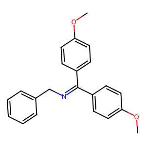 Benzylimidobis(p-methoxyphenyl)methane structure