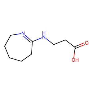 N-(3,4,5,6-tetrahydro-2H-azepin-7-yl)-beta-alanine structure
