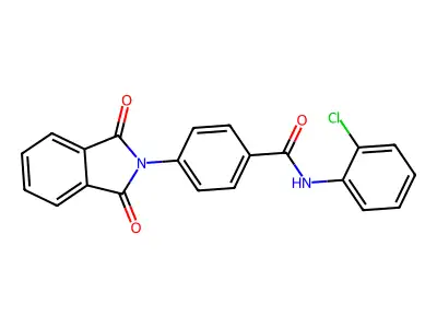 N-(2-chlorophenyl)-4-(1,3-dioxoisoindol-2-yl)benzamide structure