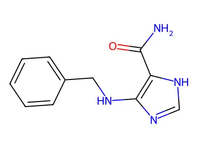 4-(benzylamino)-1H-imidazole-5-carboxamide structure