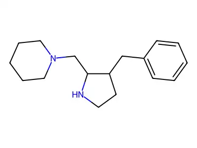 1-((3-Benzylpyrrolidin-2-yl)methyl)piperidine structure