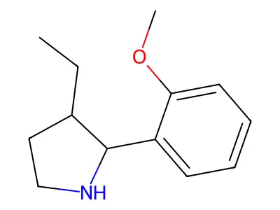 3-Ethyl-2-(2-methoxyphenyl)pyrrolidine structure