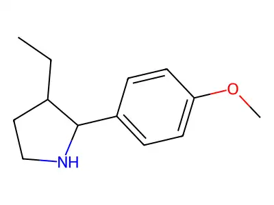3-Ethyl-2-(4-methoxyphenyl)pyrrolidine structure
