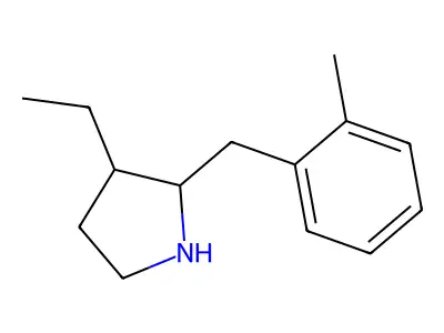 3-Ethyl-2-(2-methylbenzyl)pyrrolidine structure