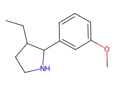 3-Ethyl-2-(3-methoxyphenyl)pyrrolidine structure