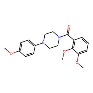 (2,3-Dimethoxyphenyl)-[4-(4-methoxyphenyl)piperazin-1-yl]methanone structure