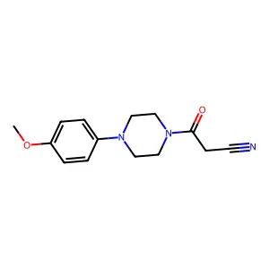 3-[4-(4-Methoxyphenyl)piperazin-1-yl]-3-oxopropanenitrile structure
