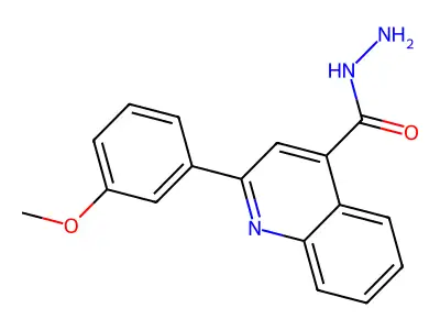 2-(3-Methoxyphenyl)quinoline-4-carbohydrazide structure