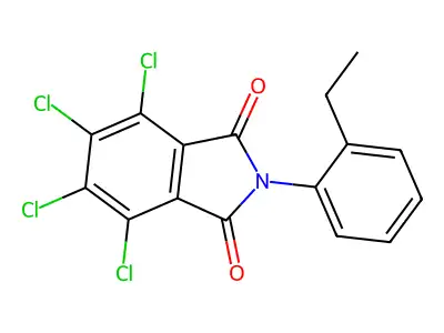 4,5,6,7-Tetrachloro-2-(2-ethylphenyl)isoindole-1,3-dione structure
