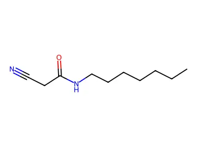 2-cyano-N-heptylacetamide structure