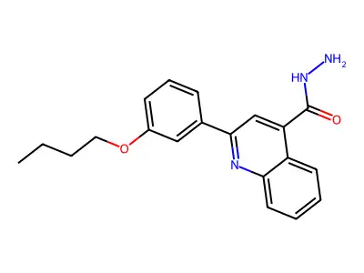 2-(3-Butoxyphenyl)quinoline-4-carbohydrazide structure