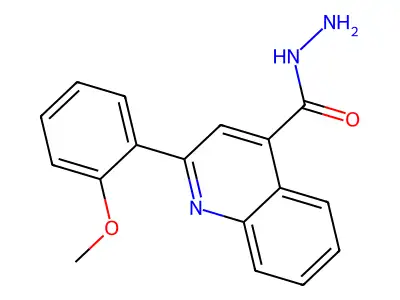 2-(2-Methoxyphenyl)quinoline-4-carbohydrazide structure