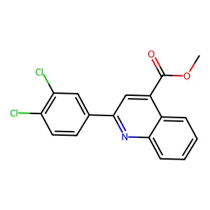 Methyl 2-(3,4-dichlorophenyl)quinoline-4-carboxylate structure