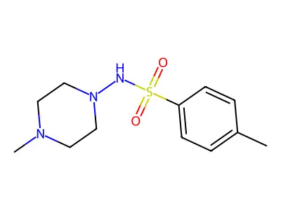4-methyl-N-(4-methylpiperazin-1-yl)benzenesulfonamide structure