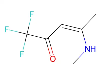 1,1,1-Trifluoro-4-(methylamino)pent-3-en-2-one structure