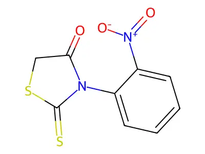 3-(2-Nitrophenyl)-2-thioxothiazolidin-4-one structure