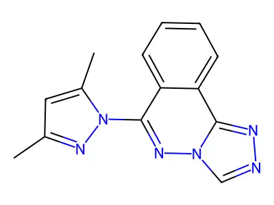 6-(3,5-Dimethylpyrazol-1-yl)-[1,2,4]triazolo[3,4-a]phthalazine structure