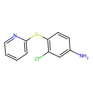 3-Chloro-4-(pyridin-2-ylsulfanyl)aniline structure
