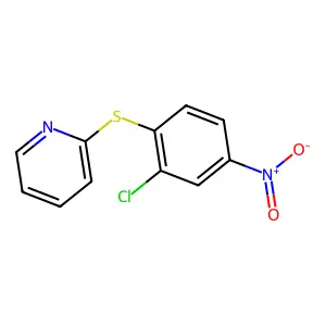 2-[(2-Chloro-4-nitrophenyl)thio]pyridine structure