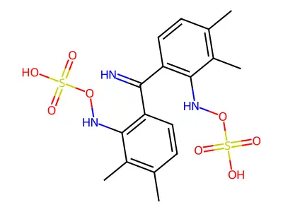 Benzenamine, 4,4'-carbonimidoylbis(N,N-dimethyl-, sulfate (1:?) structure