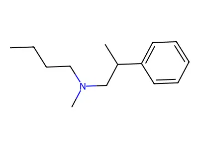 N-methyl-N-(2-phenylpropyl)butan-1-amine structure