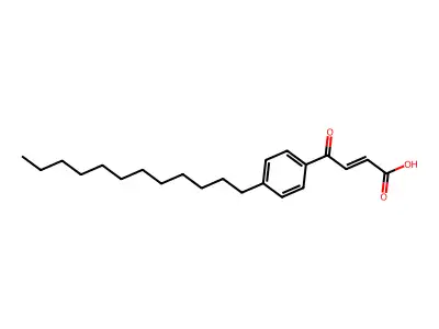 4-(4-Dodecylphenyl)-4-oxobut-2-enoic acid structure