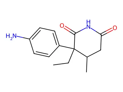 4-Methylaminoglutethimide structure