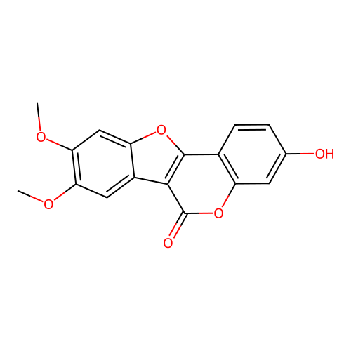 3-Hydroxy-8,9-dimethoxycoumestan structure