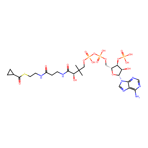 cyclopropanecarboxyl-CoA structure
