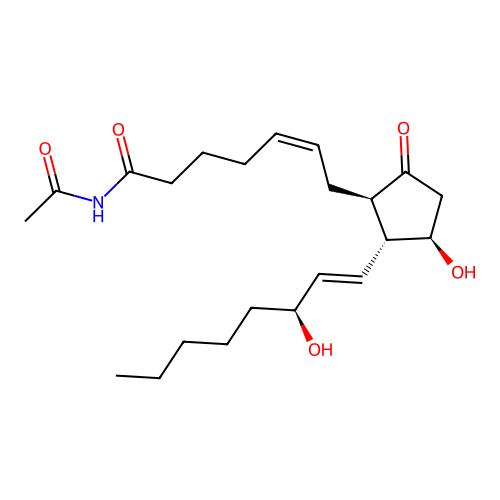 N-Acetylprostaglandin E2 carboxamide structure