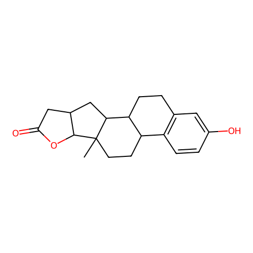 3,17Beta-dihydroxy-1,3,5(10)estratrien-16beta-ylacetic acid lactone structure