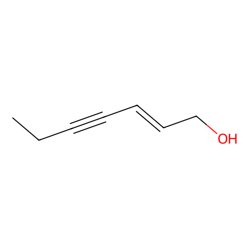 (E)-hept-2-en-4-yn-1-ol structure