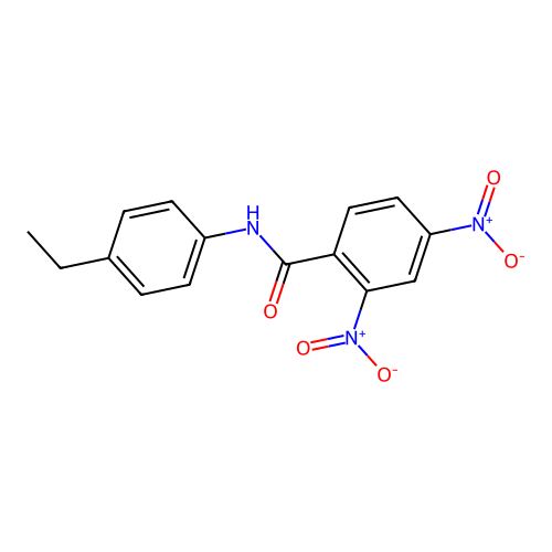 N-(4-ethylphenyl)-2,4-dinitrobenzamide structure