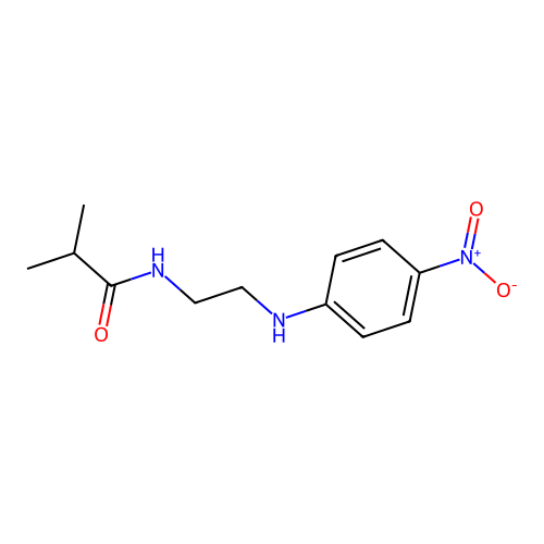 2-methyl-N-{2-[(4-nitrophenyl)amino]ethyl}propanamide structure