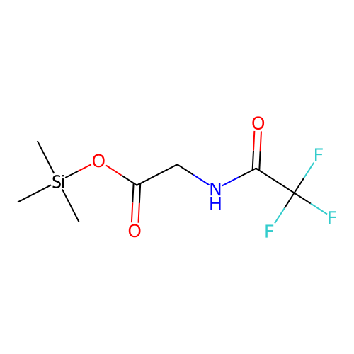 Glycine, N-(trifluoroacetyl)-, trimethylsilyl ester structure