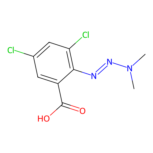 3,5-Dichloro-2-(3,3-dimethyl-1-triazenyl)benzoic acid structure