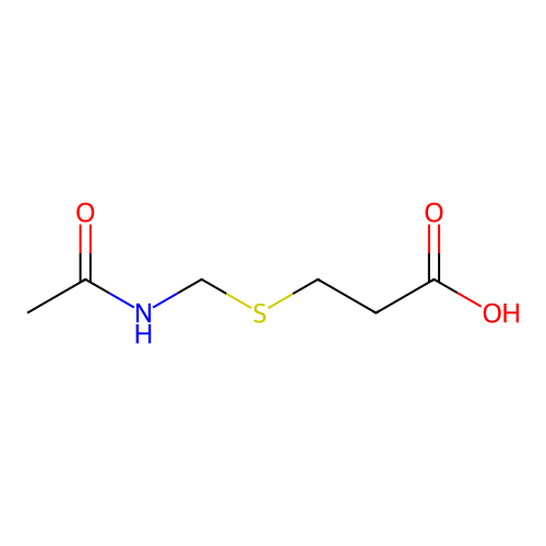 3-((Acetamidomethyl)thio)propanoic acid structure