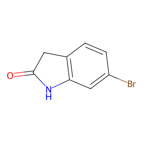 6-bromo-2,3-dihydro-1H-indol-2-one structure