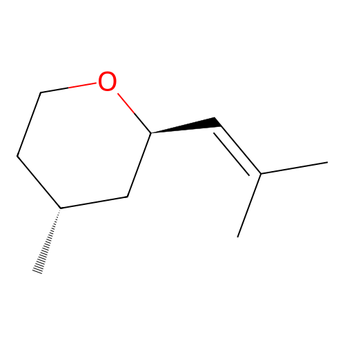 Rose oxide, trans-(-)- structure