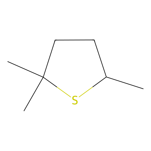 2,2,5-Trimethyl-thiacyclopentane structure