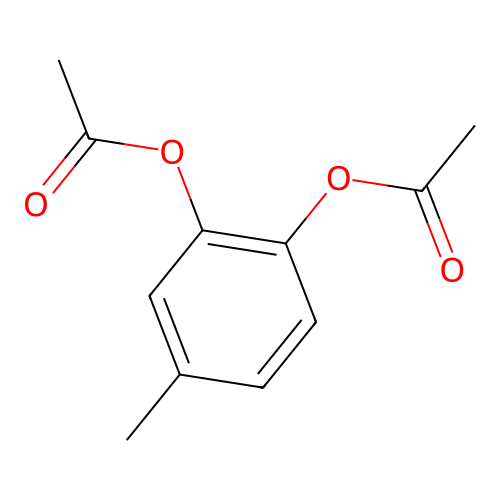 1,2-Benzenediol, 4-methyl-, diacetate structure