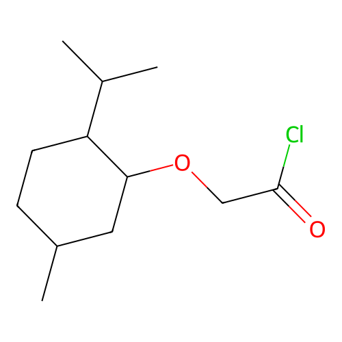 2-(5-Methyl-2-propan-2-ylcyclohexyl)oxyacetyl chloride structure