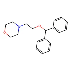 Morpholine, 4-(2-(diphenylmethoxy)ethyl)- structure