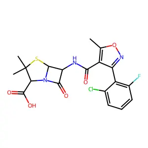 氟氯西林 structure