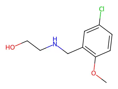 2-[(5-Chloro-2-methoxybenzyl)amino]ethanol structure