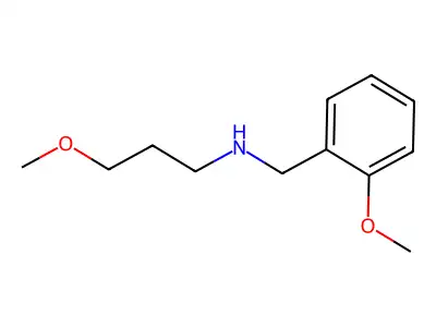 3-methoxy-N-[(2-methoxyphenyl)methyl]propan-1-amine structure