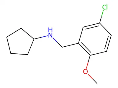 N-(5-chloro-2-methoxybenzyl)cyclopentanamine structure